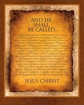 Names of Christ Art Poster Print, 16x20