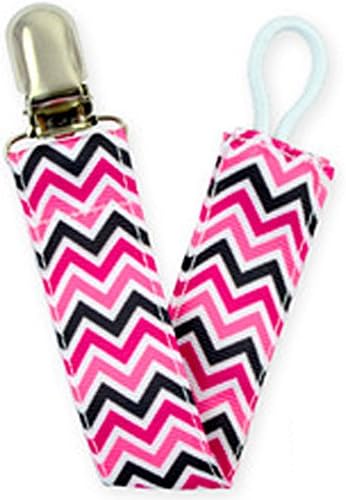4 Pack Bernard Brown Pacifier Clip Leash Teething Ring Holder Great Baby Shower Gift - Girls Colors