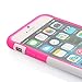 iPhone 6 Case, oneCase™ Hybrid High Impact Shockproof Protective Case Hard Plastic+Soft Silicon Rubber Armor Defender Case Cover for Apple iPhone 6 4.7 inch Screen with Stylus & Screen Protector (2 piece-White/Rose Red)