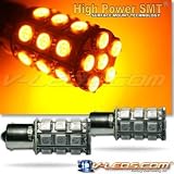 2 AMBER SMT 27 LED TURN SIGNAL LIGHT BULBS 1156 1073