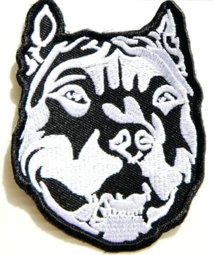 2.75" x 3.5" Pitbull Dog Pet Logo biker Hog Outlaw motorcycle leather jackets custom patches