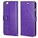 iPhone 6 Plus Case, LK [Stand Feature] iPhone 6 Plus Wallet Case, PU Leather Case Flip Cover + Screen Protector & Stylus for iPhone 6 Plus (Purple)
