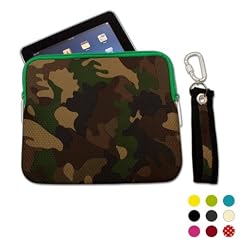iPad Sleeve (Tasche) aus Neopren (camouflage) mit abnehmbarer Trageschlaufe/Schl�sselanh�nger - stylishe Oberfl�che im Waffeldesign und edle Geschenkidee