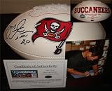 Mike Alstott Autographed/Hand Signed Tampa Bay Buccaneers Logo Football