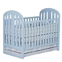Slumber Time Metro Collection Urban Style Crib - Blue-Blue
