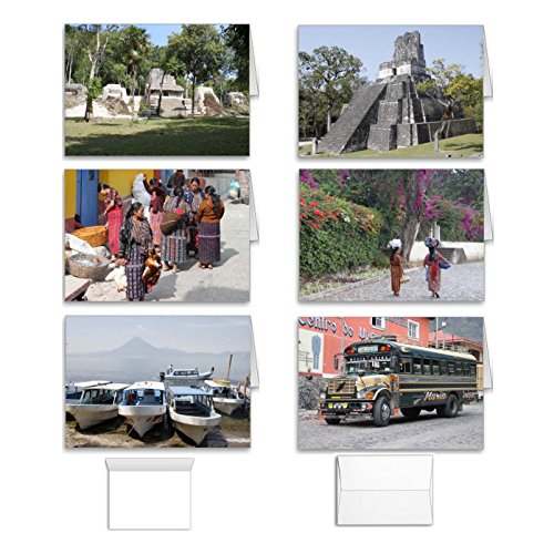 Guatemala 12 Note Card Value Pack Best Set of Assorted Blank Inside All Occasion Foldover