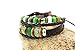 November's Chopin (TM) Vintage Beads and Metal Ring Multistrand Leather Resizable Braided Wrap Bracelet