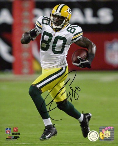 Donald Driver Autographed 8x10 Photograph | Details: Green Bay Packers, Vertical