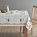 Maison d' Hermine Table Cloth Rectangle Table 100% Cotton 60 x 108 Inches Tablecloth Reusable Decorative Everyday Use for Dining Room, Farmhouse, Home Party, Festive & Wedding Spring Summer - Campagne