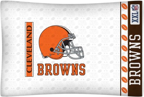 NFL Cleveland Browns Micro Fiber Pillow Case Logo