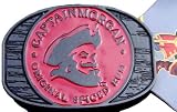 Captain Morgan Original Spiced Rum - Red Black Logo Belt Buckle
