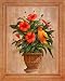 Hibiscus with Parrot Beautiful MUSEUM WRAP CANVAS Print with Added BRUSHSTROKES Ron Jenkins 16x20
