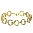 Bracelet With 11.44ctw Genuine Topazes Beautifully Crafted in 14K/925 Gold plated Silver. Total item weight 13.5g Length 7.5in