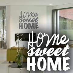 Wandkings Wandtattoo "home sweet home" 40 x 38 cm mittelgrau - erh�ltlich in 33 Farben