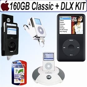 Apple 160GB iPod classic (Black) + Deluxe Accessory Kit