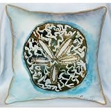 Betsy Drake HJ605 Betsy's Sand Dollar Art Only Pillow 18x18