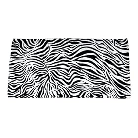 Black / White Zebra Striped Beach Towel 60" X 30"