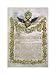 Illuminated Imperial Charter Issued by Catherine the Great, 1775 poster print,14.9 in. x 20 in.