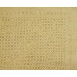 Bed Spread Comforter Bedcover Block Print on Cotton Cut Work Size Queen (bcov524)