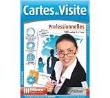 MICRO APPLICATION Pack of 100 Business Cards - 90x50 mm - 245 g/m2