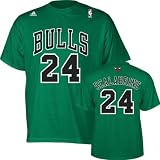 Brian Scalabrine adidas St. Patrick's Day Green Name and Number Chicago Bulls T-Shirt
