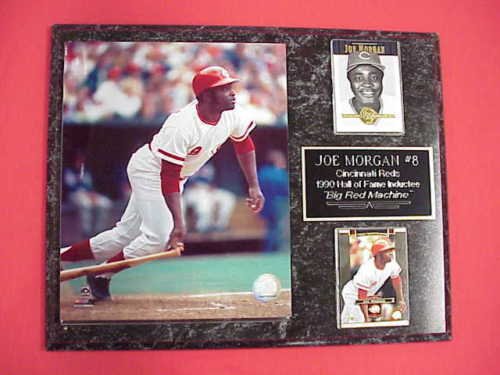 Reds Joe Morgan 2 Card Collector Plaque