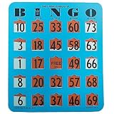 Easy Read Finger - Tip Bingo Card (Blue)