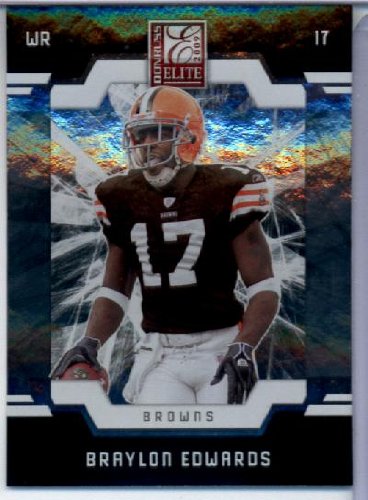 2009 Donruss Elite Football Card # 26 Braylon Edwards Cleveland Browns Mint Condition - Shipped In Protective ScrewDown Display Case!!