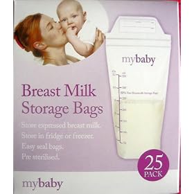 25 x Pre Sterilised Breast Milk Storage Bags - BPA Free