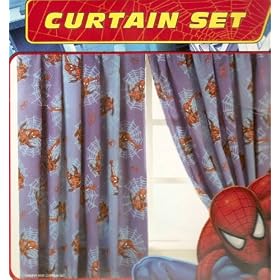 SPIDERMAN SPIDEYS WEB CURTAINS 66X54in