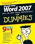 Word 2007 All-in-one Desk Reference For Dummies