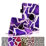 FINTIE (Giraffe Purple) 360 Degree Rotating Stand Smart Cover Case for Apple iPad mini 7 inch Tablet With Auto Wake / Sleep Feature-Multiple Choice