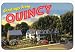 Fridgedoor Quincy Adams Mansion Domed Magnet