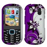 Purple/Silver Vines Texture Faceplate Hard Plastic Protector Snap-On Cover  ....