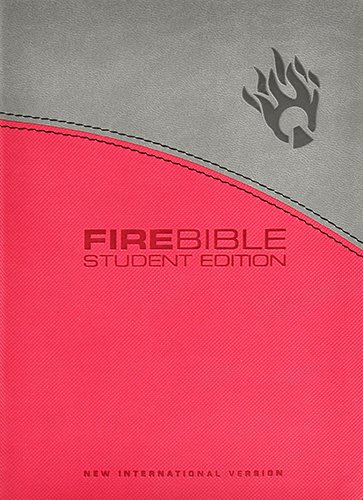 Fire Bible Student Edition: New International Version Gray / Pink Flexisoft Leather