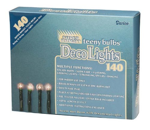 140 Super Bright Tiny Rice Light String Is 21 Feet Long and Multi Function! (2 Pack)