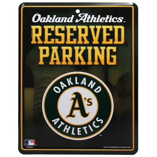 MLB Oakland Athletics Parking Sign