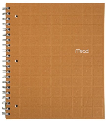 Mead Recycled Notebook, 1-Subject, 80-Count, College Ruled, Terra Cotta (72439) Mead Recycled Notebook, 1-Subject, 80-Count, College Ruled, Terra Cotta (72439)