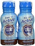 UPC 070074564807 product image for Ensure Active Muscle Health Shake, Milk Chocolate, 8-Ounce, (Pack of 16) (Packag | upcitemdb.com