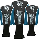 MLB McArthur Florida Marlins Black Three-Pack Golf Club Headcovers