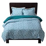 Xhilaration® Zebra Duvet Set - Teal (Twin)