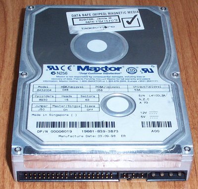 Maxtor 84320D4 4GB Hard Drive