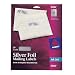 Avery Silver Foil Mailing Labels for Inkjet Printers, .75 x 2.25 inches, Pack of 300 (8986)