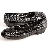 Bamboo Nugget08 Flats 7.5 Black