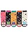 OSABASA Womens Cotton Crew Character Socks With Various Printing - 3 to 5 Pairs