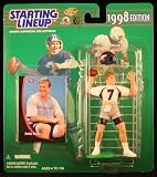 JOHN ELWAY / DENVER BRONCOS 1998 NFL Starting Lineup Action Figure & Exclusive NFL Collector Trading Card