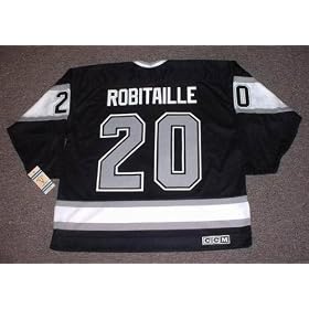Buy LUC ROBITAILLE Los Angeles Kings 1993 CCM Vintage Throwback Away NHL Hockey Jersey by CCM