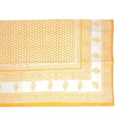 Home D&eacute;cor Bedding Sheet Cotton Block Print Twin Size