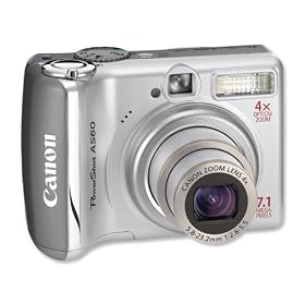 Canon PowerShot A560 Digital Camera PictBridge 2.5in LCD 4x Optical Zoom 7.1 Mpxl Ref 1774B008AA