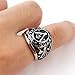 OAKKY Jewelry Mens Stainless Steel Domineering Vintage Freemason Masonic Rings
